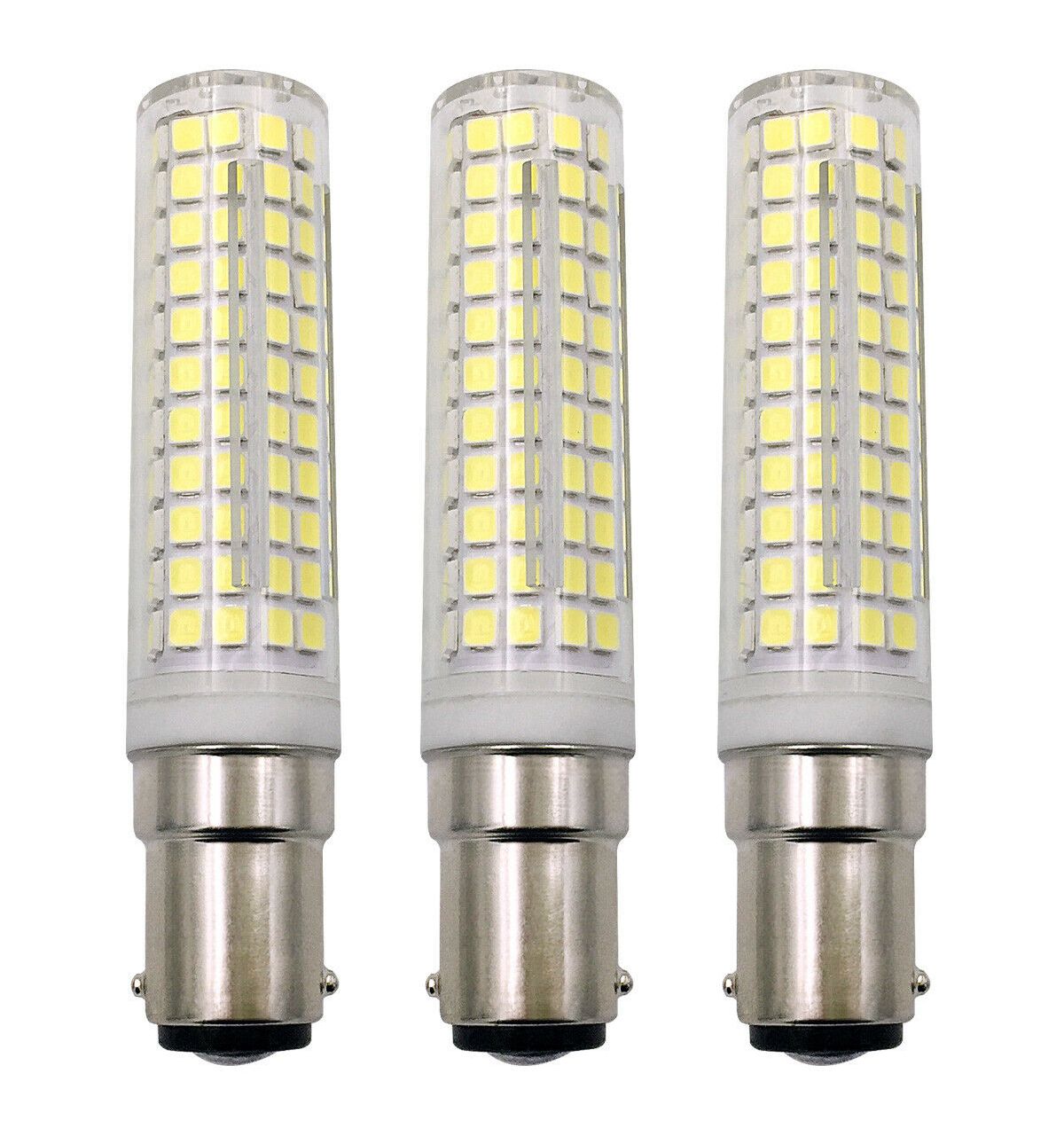 3x BA15D Bajonettsockel-LED-Birne 136LEDS SMD-Lampe 10W = 100W 110V Keramik leuchtet