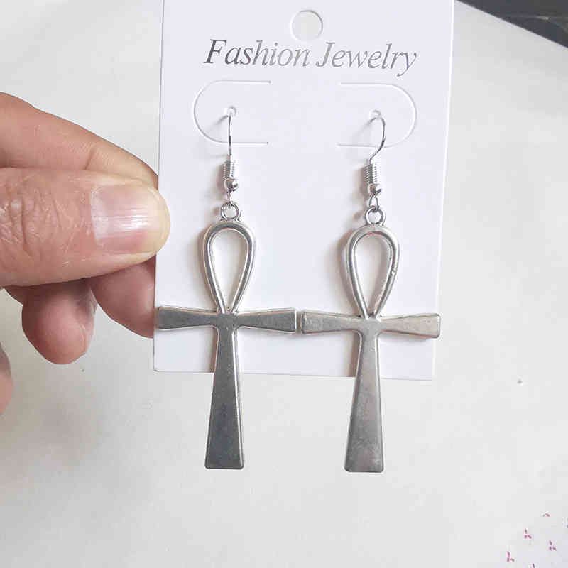 Color Ankh Drop Pendientes De Joyería Femenina Color Ankh Drop Pendientes De Joyería Femenina