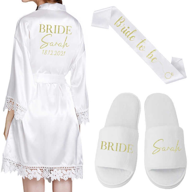 Sash de chaussures de robe blanche