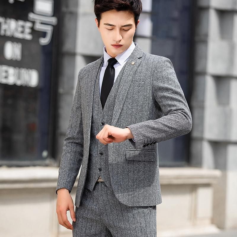 Gray Striped Suits