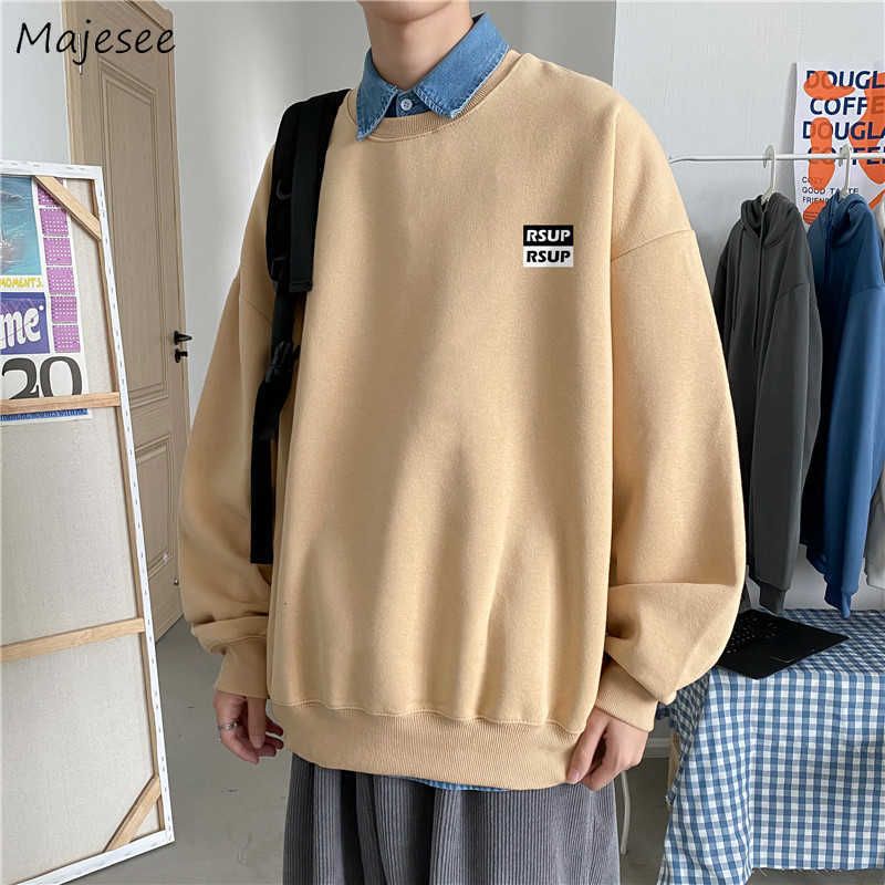 Compra Además De Las Sudaderas Con Capucha De Terciopelo, Hombres, No  Sombrero, Letra Simple, Todo Coincidencia, Estilo Coreano, Estilo De Moda,  Alumnos, Sudaderas De Gran Tamaño Santuario S 3XL MARES NUEVO G1019