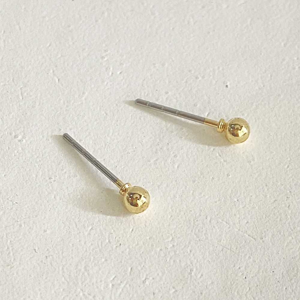 Gold Ball Stud 3mm