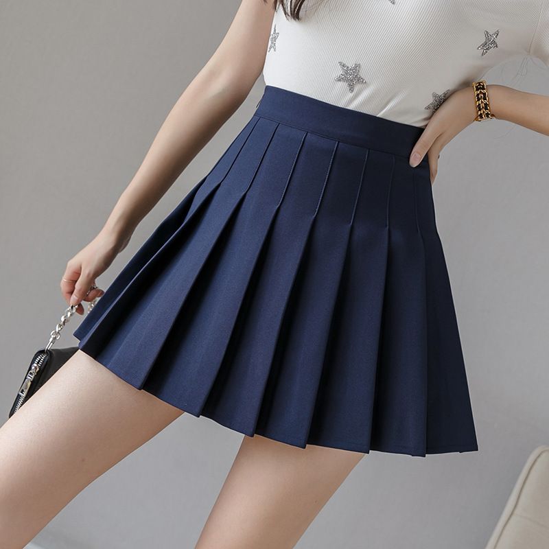 Mini Faldas Escolares Mujeres Primavera Otoño Cintura Alta Estilo Coreano Mini Falda Plisada Corta Blanco Faldas Kawaii Faldas 210309 13,49 € | DHgate