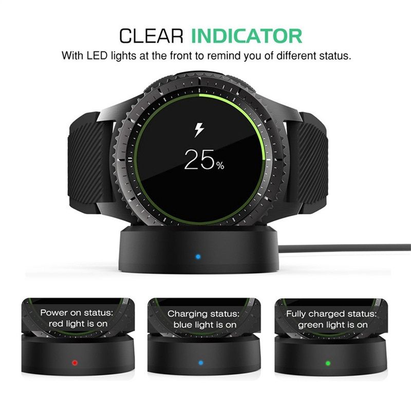 Compra Cargador Rápido Inalámbrico Para Samsung Gear S3 Frontier S2 Watch  Barato | Entrega Rápida Y Calidad | Es.Dhgate
