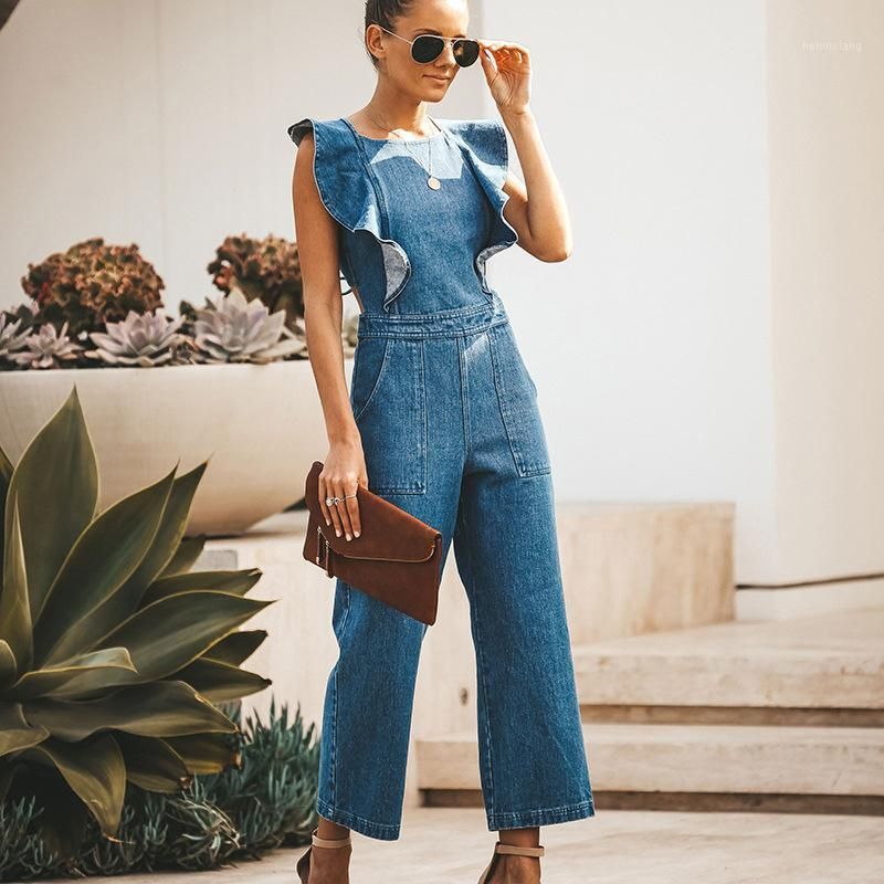 Rompers Sexy Denim Jumpsuit Jeans Women 
