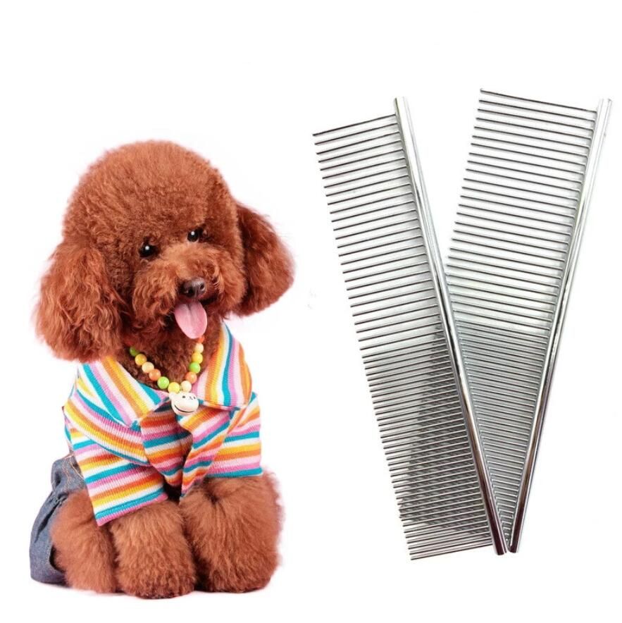Best And Cheapest Dog Grooming Professional Pet Dematting Comb Stainless Steel Pet Grooming Comb