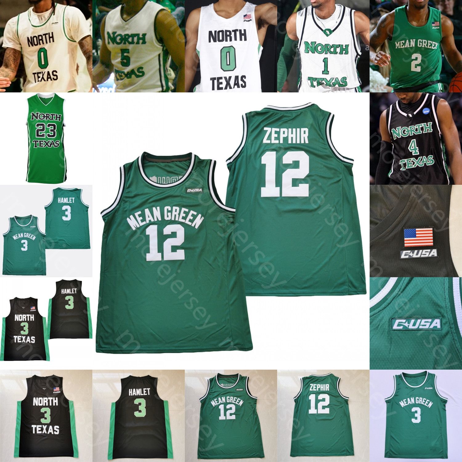North Texas Mean Green basketball jerseys