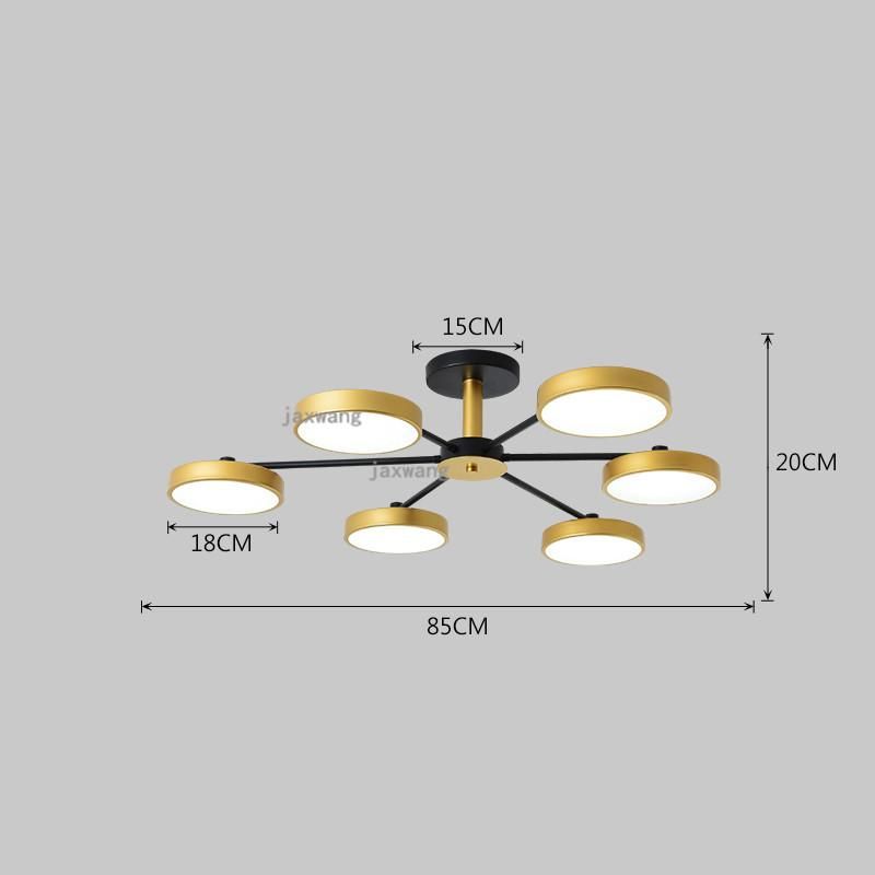 B 6heads 85cm tricolor light white