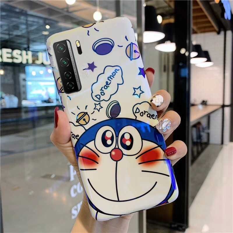 For Huawei Nova 7 SE Doraemon Cute Cartoon Couple Soft Case nova 7se Blue-ray