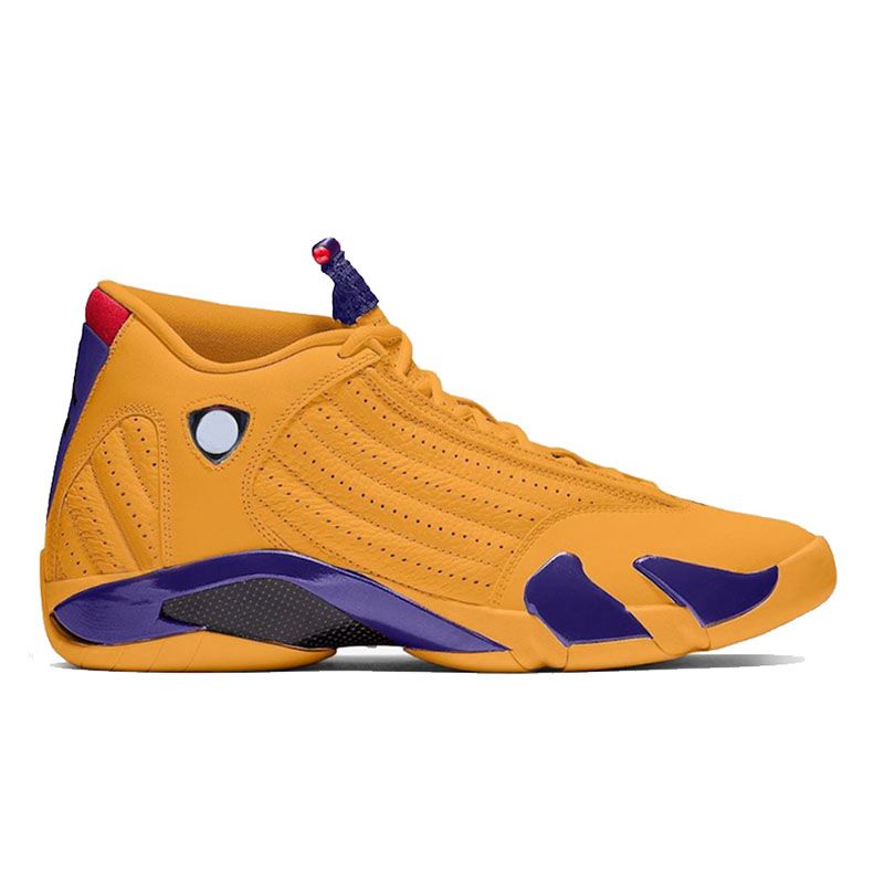 New Arrival Jumpman 14 14s XIV Mens Basketball Shoes Ginger Gym Blue