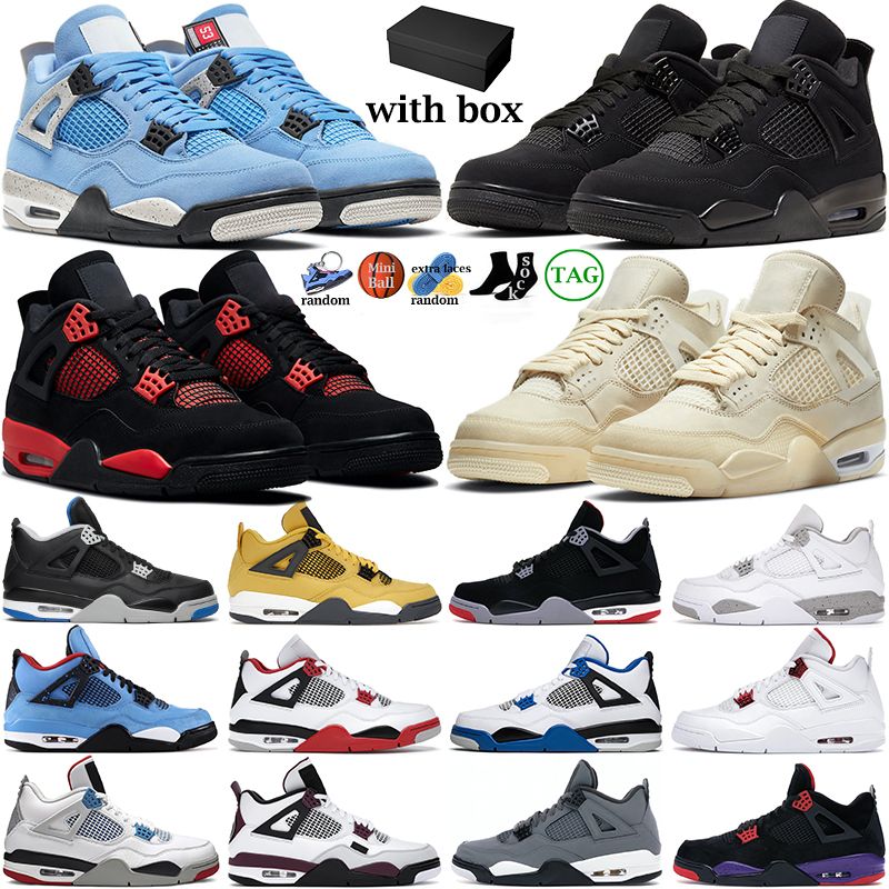 Buy Best And Latest BRAND 2022 Men Women Basketball Shoes 4 4s Red 
