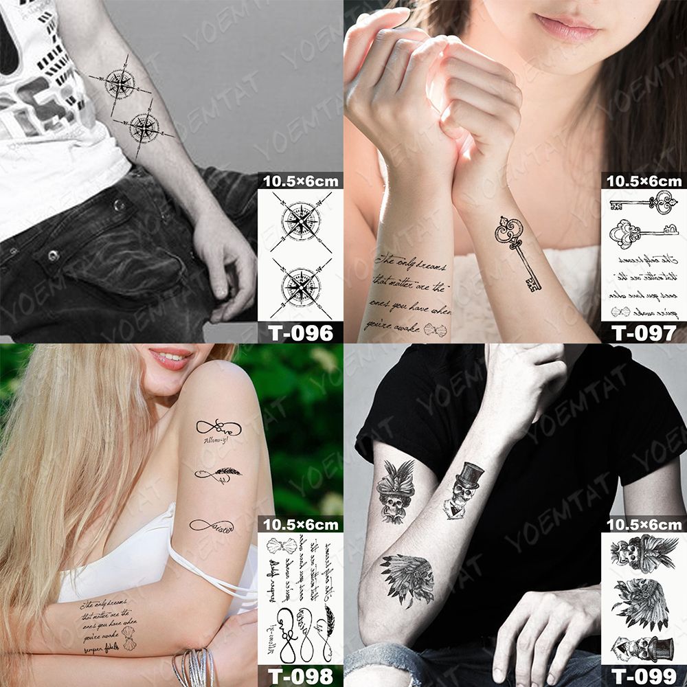 Waterproof Temporary Tattoos sticker tattoo stickers Deer Good Luck Anchor flower snake Flash fake sleeve Compass Waterproof Temporary Tattoos sticker tattoo stickers Deer Good Luck Anchor flower snake Flash fake sleeve Compass
