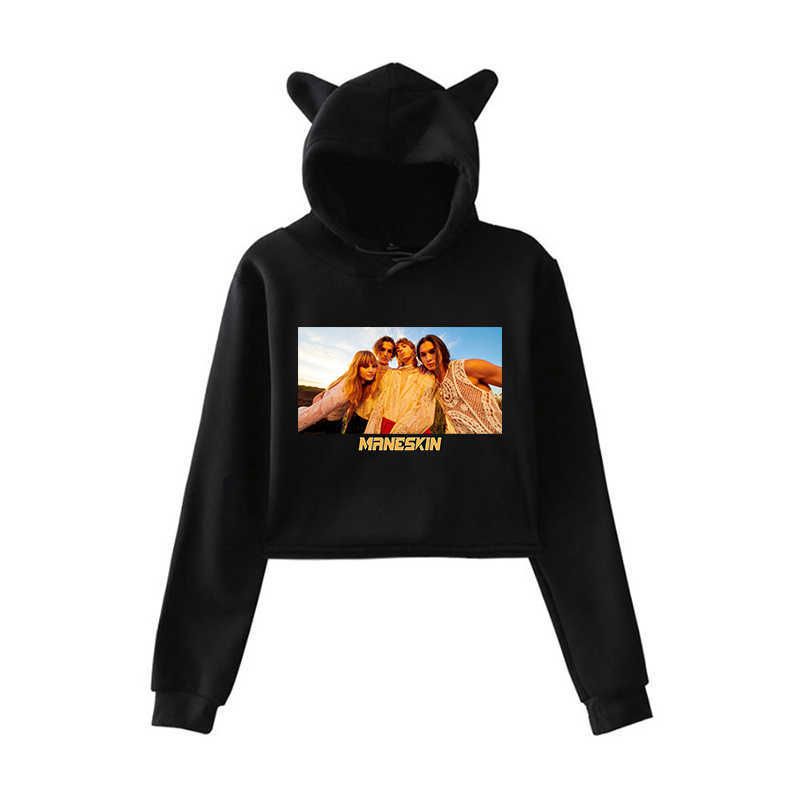 Compra Banda De Rock Maneskin Print Mujer Sudaderas Con Capucha Cat Sudadera  Oído Popular Casual Streetwear Harajuku Crop Sudaderas Vacaciones Barato |  Entrega Rápida Y Calidad | Es.Dhgate