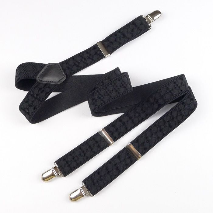 Unisex Adjustable Slim Braces Trouser Suspenders Clip On Fancy Dress 