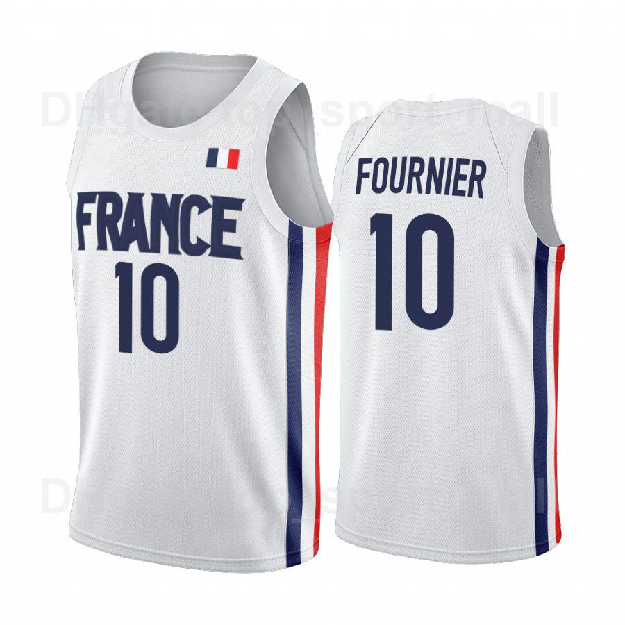 Victor Wembanyama #1 Basketball Jersey White Purple All Stitched France