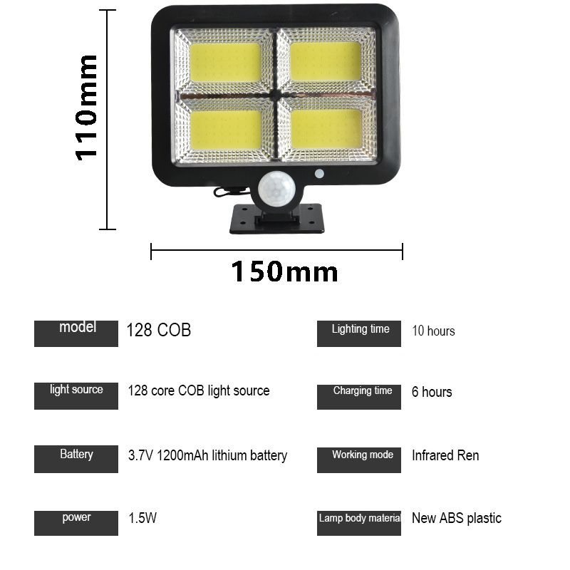 128 cob-white light.