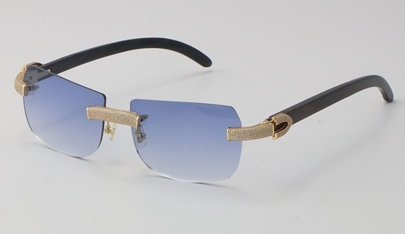 Black Mix Gold Blue Lens