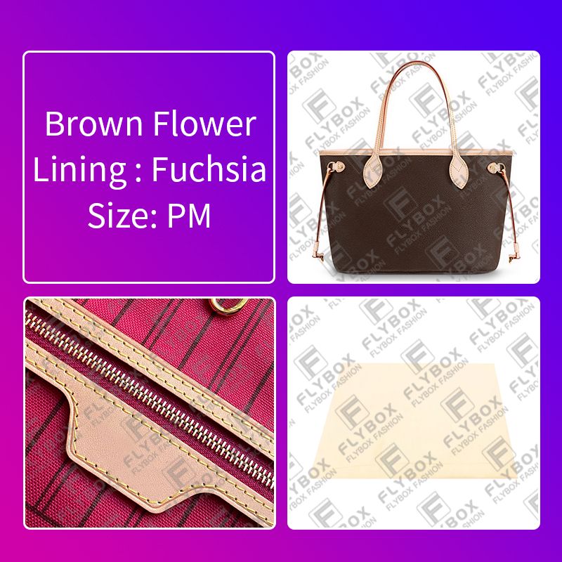 PM 29 CM Brown Flower / Fuchsia