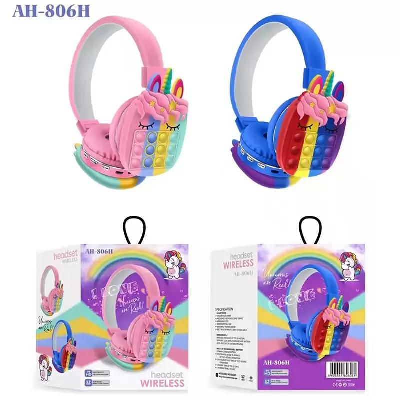 Compra Fidget Toys Auriculares Sensorial Burbuja Juguete Antiestés Montado  En La Cabeza Auriculares Inalámbricos Kawaii Unicornio Arco Iris Bluetooth  Auricular Estéreo Barato | Entrega Rápida Y Calidad | Es.Dhgate