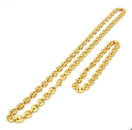 Guldbyxa 8inch + guld halsband22inch