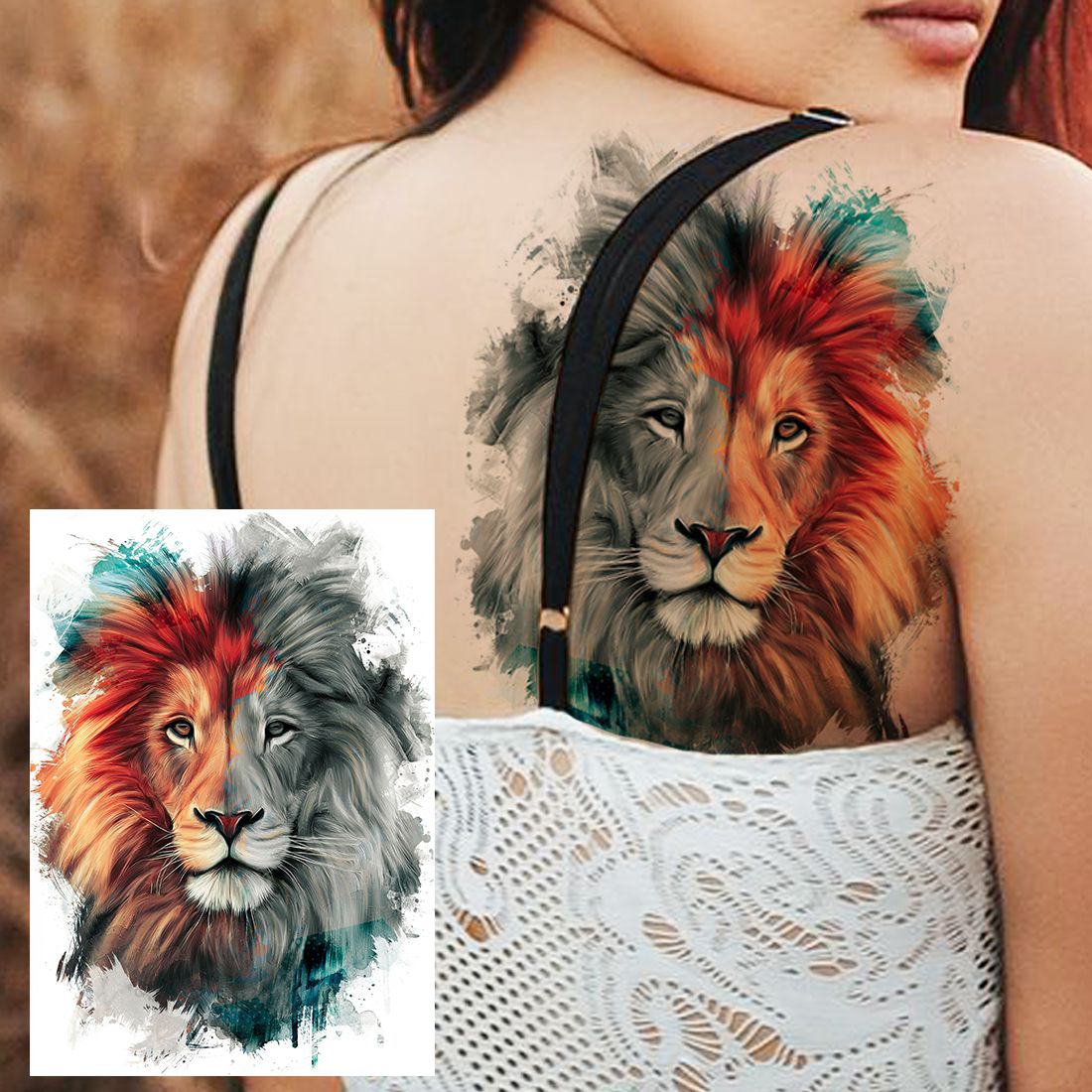 Waterproof Temporary Tattoos Sticker tattoo Stickers Women arm fake sleeve tatoo Watercolor Lavender Reed Morning Glory Waterproof Temporary Tattoos Sticker tattoo Stickers Women arm fake sleeve tatoo Watercolor Lavender Reed Morning Glory