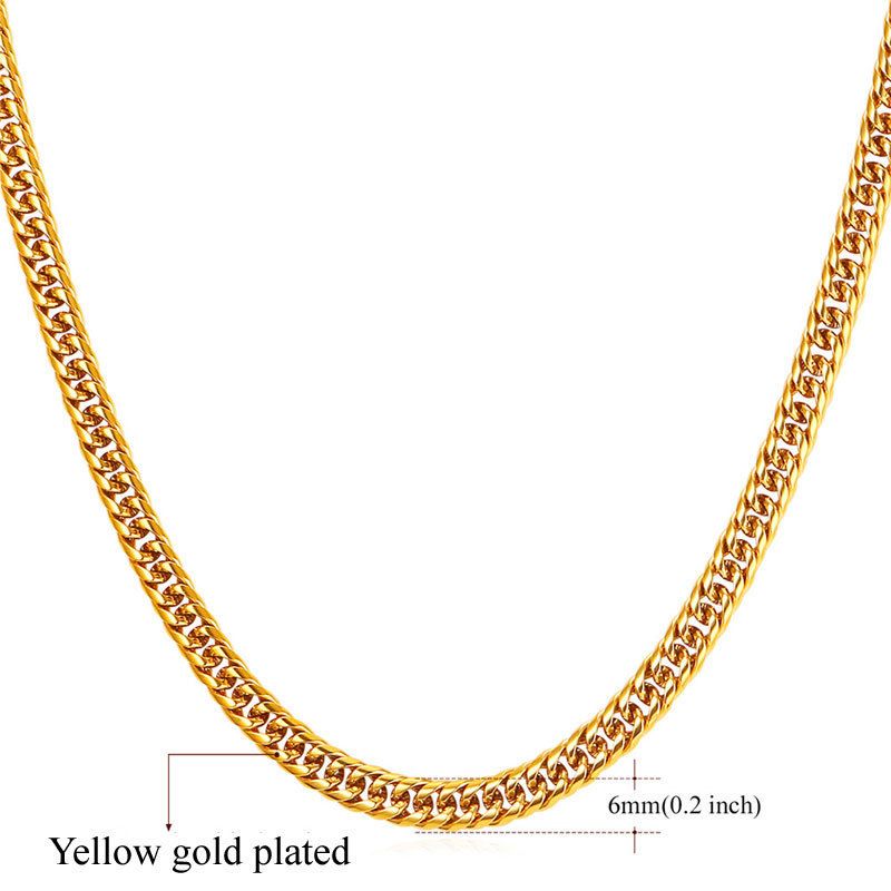 6mm Gold Plated-22 Inches