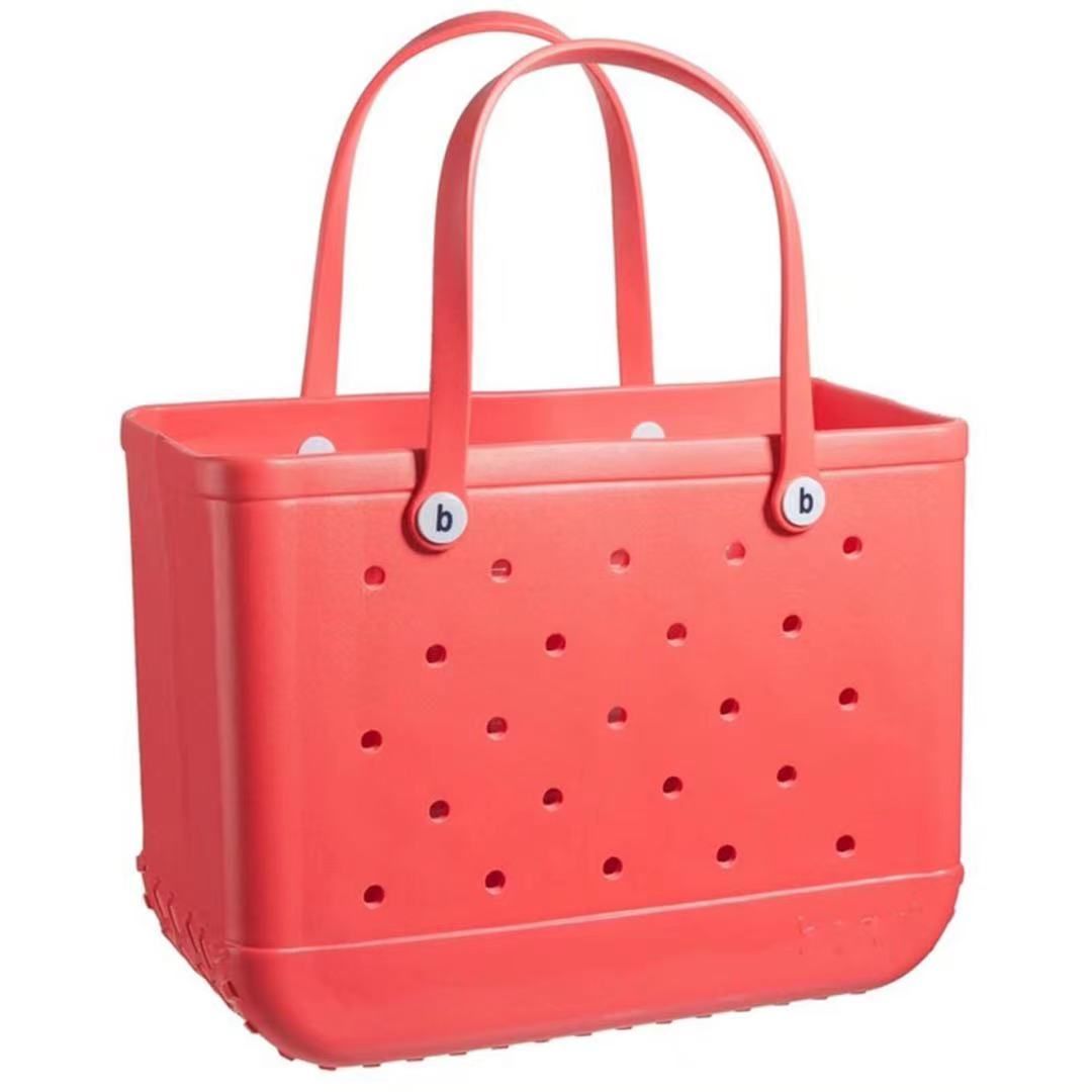 rubber beach tote bolsa
