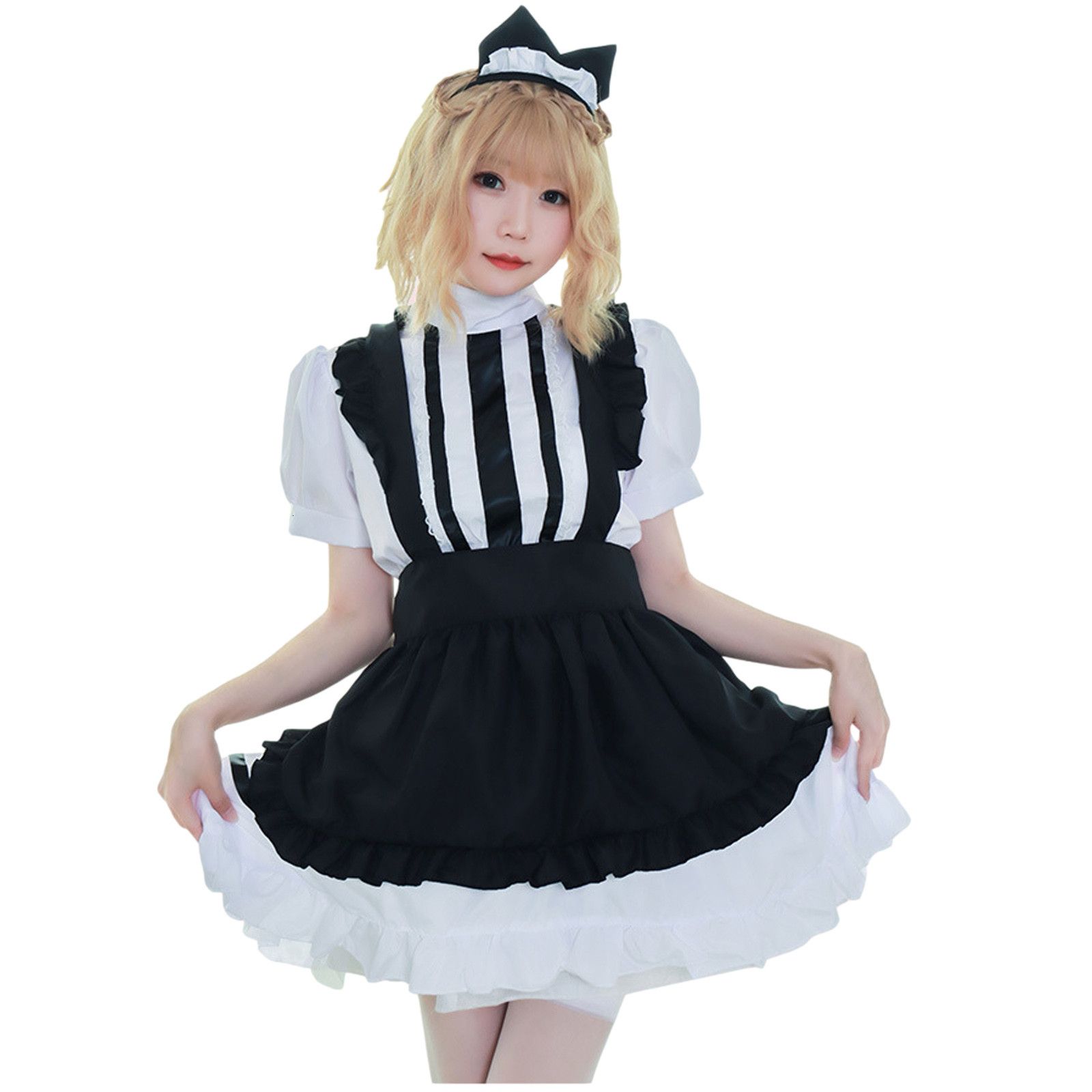 Compra Suits Ropa De Limpieza Empleada Mujeres Adorables Cosplay Anime Show  Vestido De Ropa Doméstica Japonesa * 1102 QZ1P Barato | Entrega Rápida Y  Calidad | Es.Dhgate