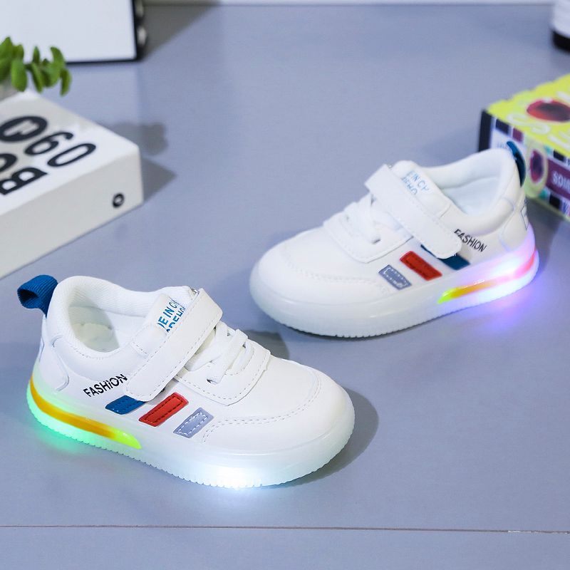 Zapatos para niños pequeños con luz para niño de 2 a 8 años edad, US4.