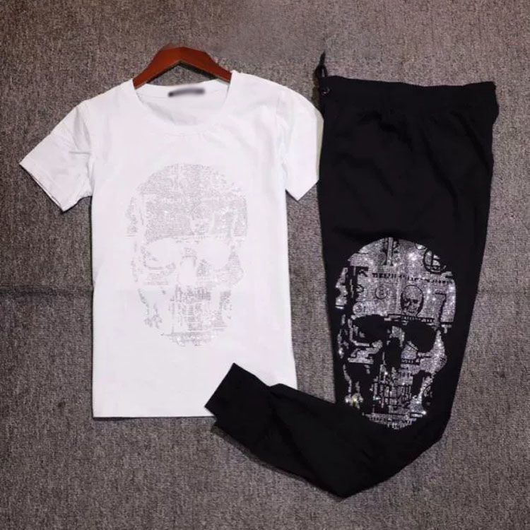 Womens T Shirt Casual Pants Bodysuit 