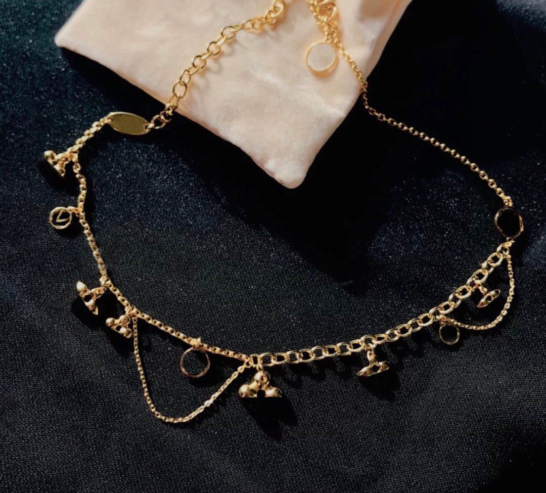 Fashion Gold Chain Necklace Bracelet For Women Party Wedding Engagement  Lovers Gift Jewelry With Box NRJ7139872 From Veoc, $27.57