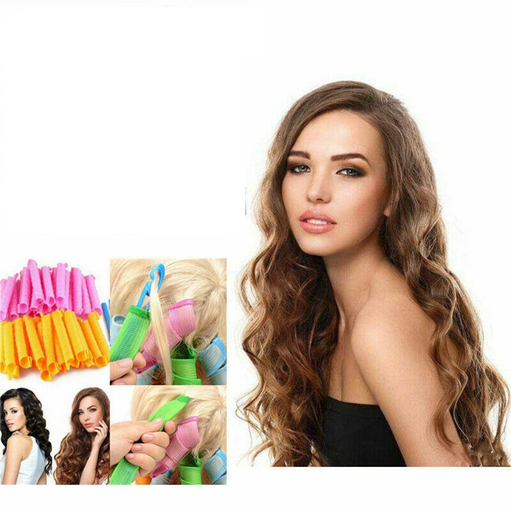 18Pcs 30cm + 20cm magic long curly hair curler DIY No harm to easy perfect for 18Pcs 30cm + 20cm magic long curly hair curler DIY No harm to easy perfect for