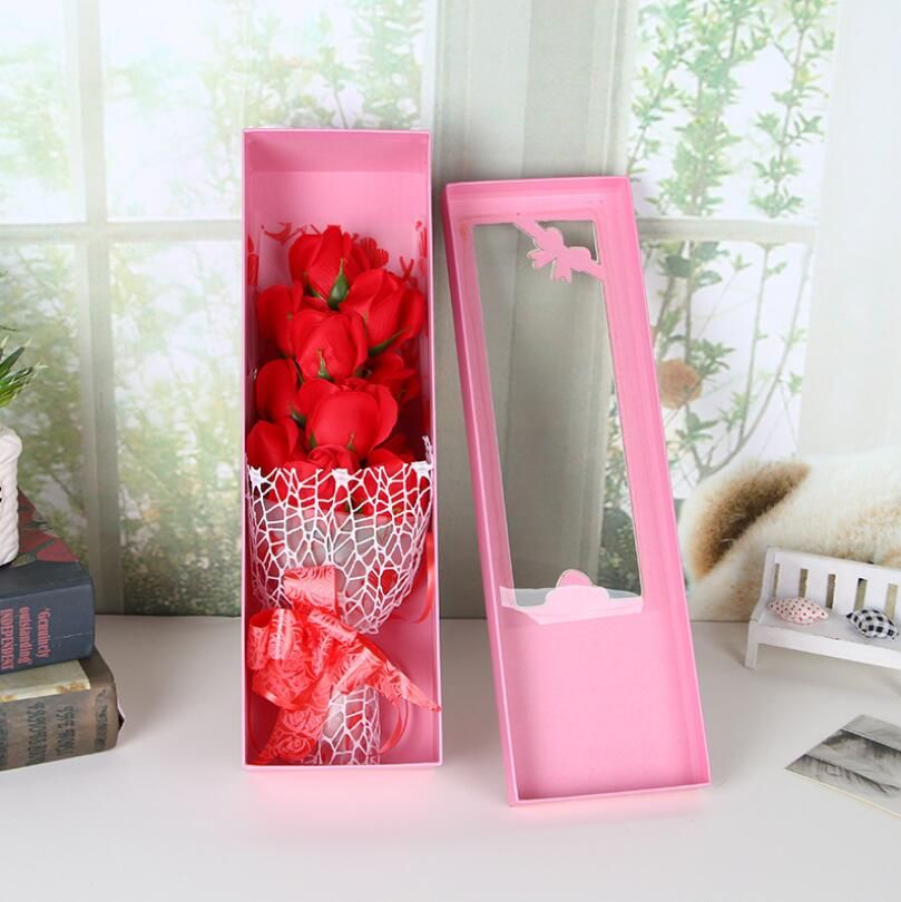 rose rouge avec coffret cadeau