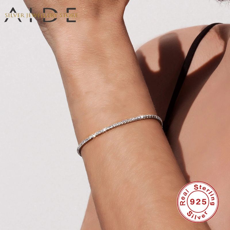 Aide 925 Joyas Cuadradas De Plata Esterlina Pulseras De De Aide 925 Joyas Cuadradas De Plata Esterlina Pulseras De De