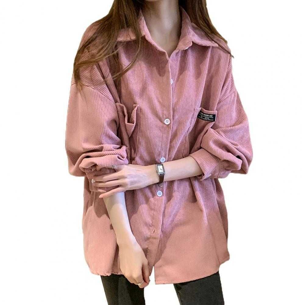 Women Women Pockets Corduroy Dress 