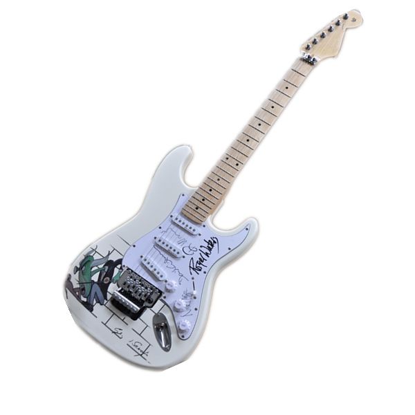 Custom Strat Electric Guitar White Guitar Elfin Pattern Veneer Maple Neck Maple Fingerboard Sss Pickhps Floyd Rose Bridge Cherome Buttons From Qsguitar01 251 26 Dhgate Com