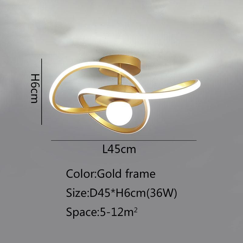 gold-D45xH6cm China Dimmable with remote