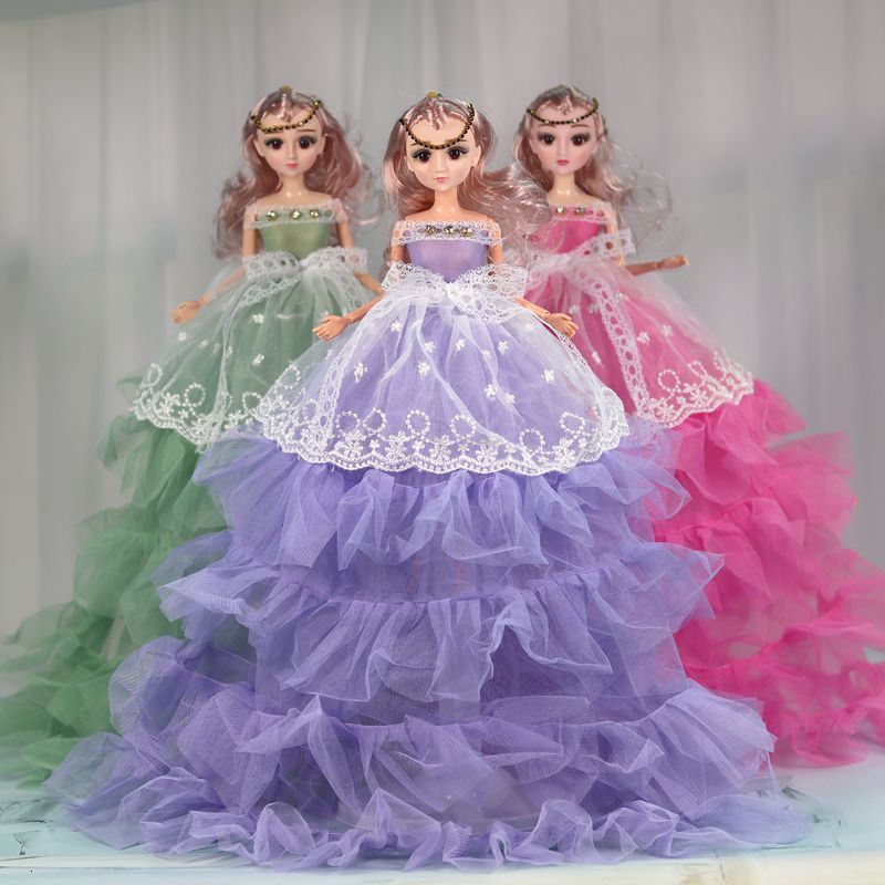 Juguete De Simulación 3d De Muñeca De Cabello Purpura Juguete De Simulación 3d De Muñeca De Cabello Purpura