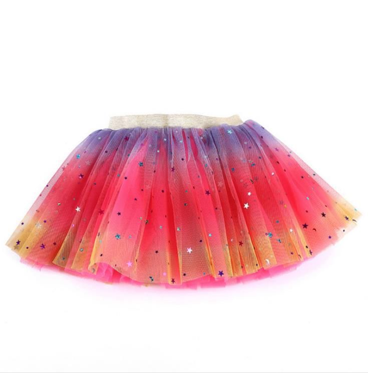 #4 stars printed tutu skirts