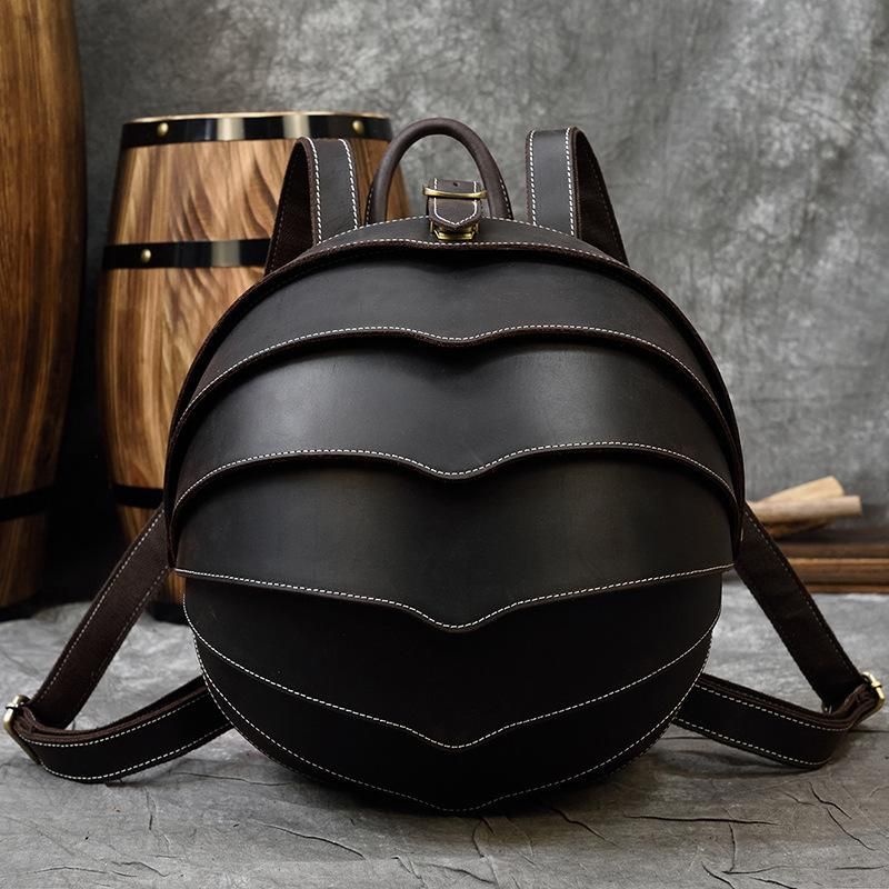 Beetles Style Women's Leather Backpack Travel School Bag Rucksack Shoulder Bag 