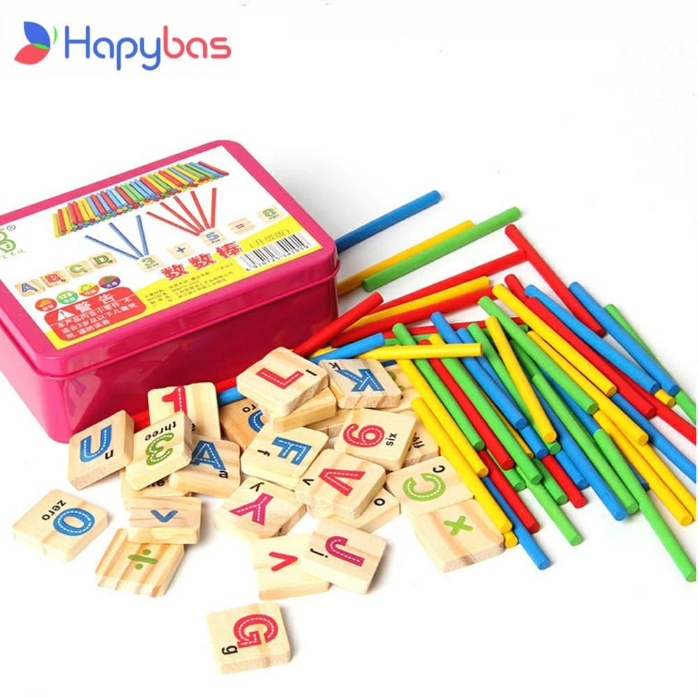 Números de madera Aprendizaje Palillo Matemáticas Aprendizaje Contando Juguetes educativos Números de madera Aprendizaje Palillo Matemáticas Aprendizaje Contando Juguetes educativos