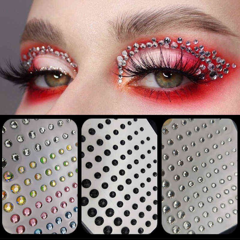 Cara sombra de ojos diamantes pegatinas festival corporal decoración temporal tatuajes maquillaje joyas autoadhesivo uñas arte Cara sombra de ojos diamantes pegatinas festival corporal decoración temporal tatuajes maquillaje joyas autoadhesivo uñas arte