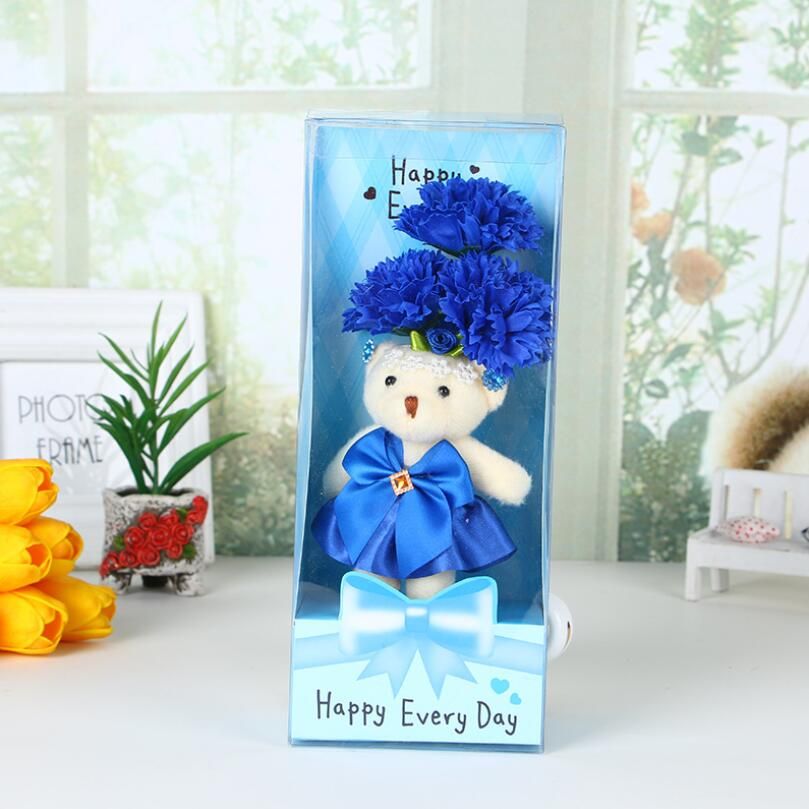 Blue Carnation with gift box