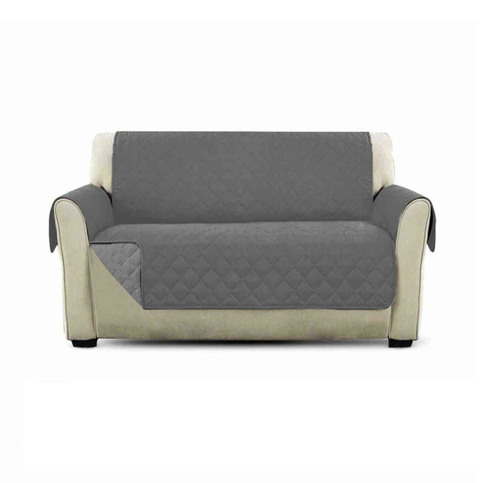 Grå 2-sits soffa