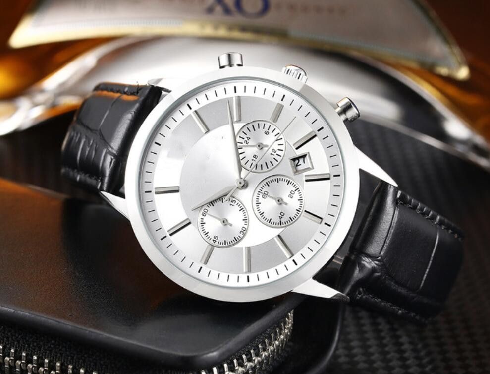 leather strap watch b