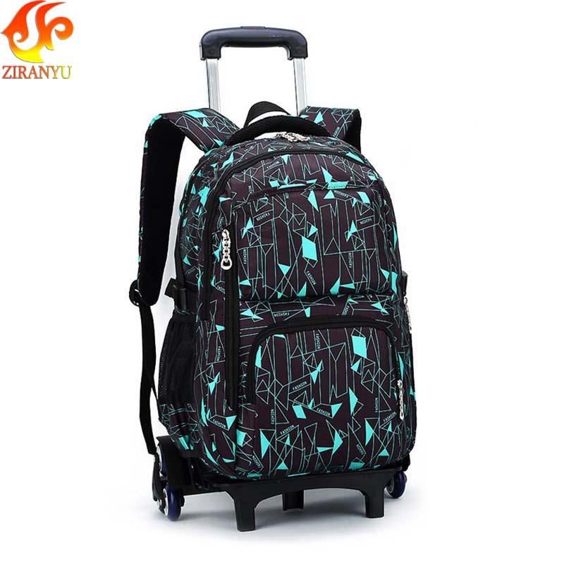 Acquistare Zaino Ziranyu Ultime Borse Da Scuola Bambini Rimovibili 2/6 Ruote  Scale Bambini Ragazzi Ragazze Trolley Schoolbag Deposito Bagagli Economico  | Consegna Veloce E Qualità | It.Dhgate