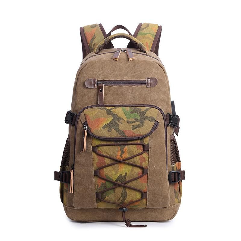 mochila escolar de lona masculina