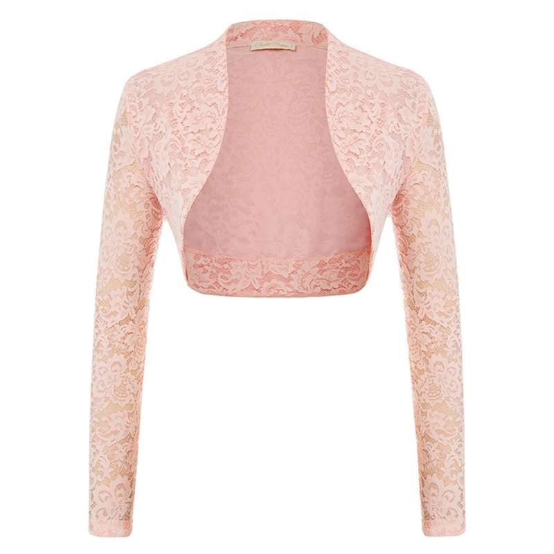 Blush pink deals bolero shrug