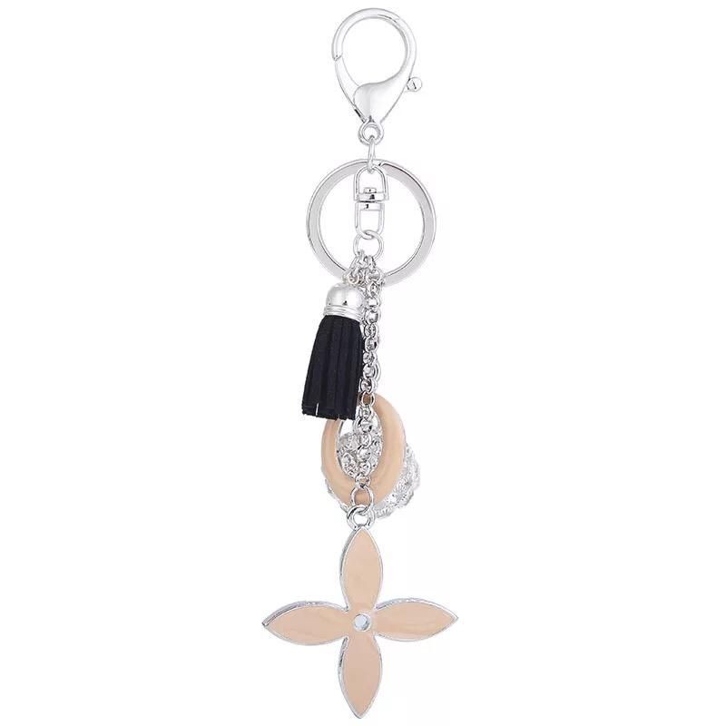 2 Pcs Keychains For Women, Charm Flower Crystal Rhinestone Car Key Chain  Sparkling Key Ring Pendant For Purse , Handbag Bag Decoration