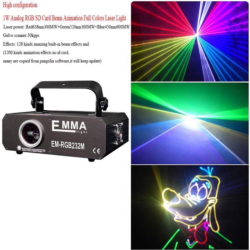 Laser RGB 1W standard élevé